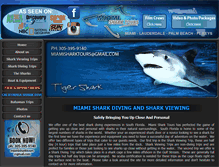 Tablet Screenshot of miamisharktours.com